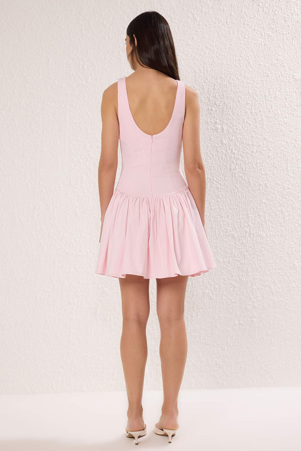 Mavi Belden Ac?lan Dokuma K?sa/Mini Elbise TWOSS25EL00865 - Trendyolmilla фото 26