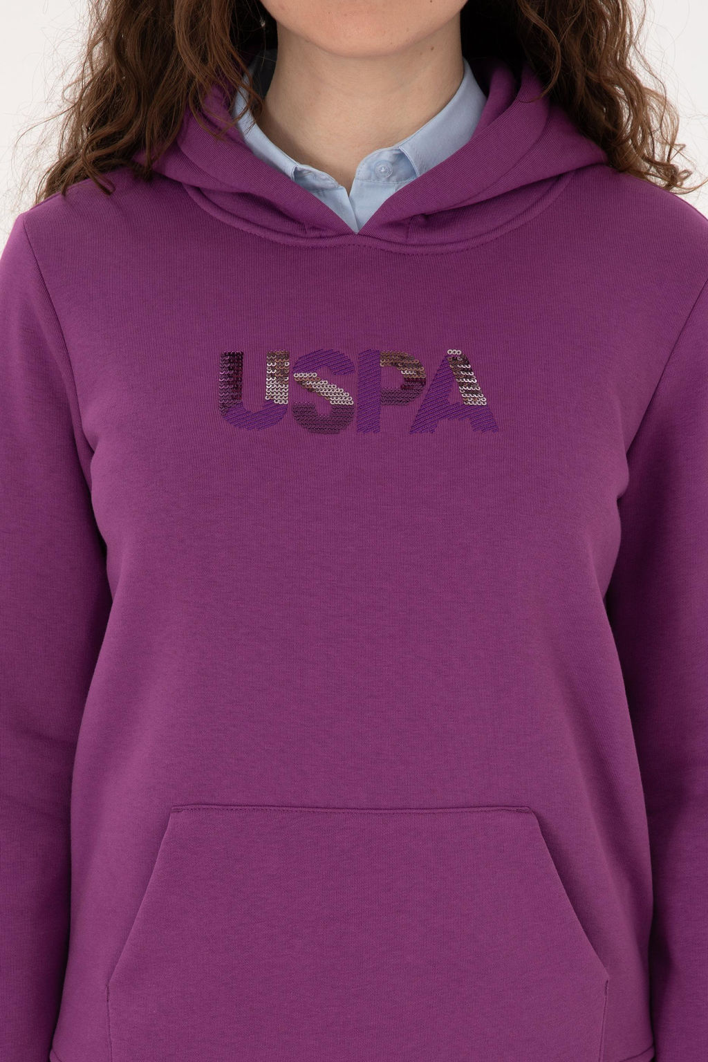 Kad_n Menek_e Kap__onlu Basic Sweatshirt - U.s. polo assn фото 6