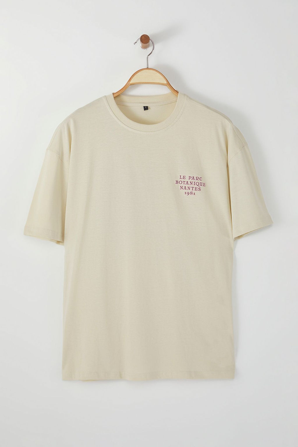 TRENDYOL MAN Lacivert Oversize/Genis Kesim S?rt Kabar?k Yaz? Bask?l? %100 Pamuklu T-shirt TMNSS24TS00052 - Trendyolmilla фото 22