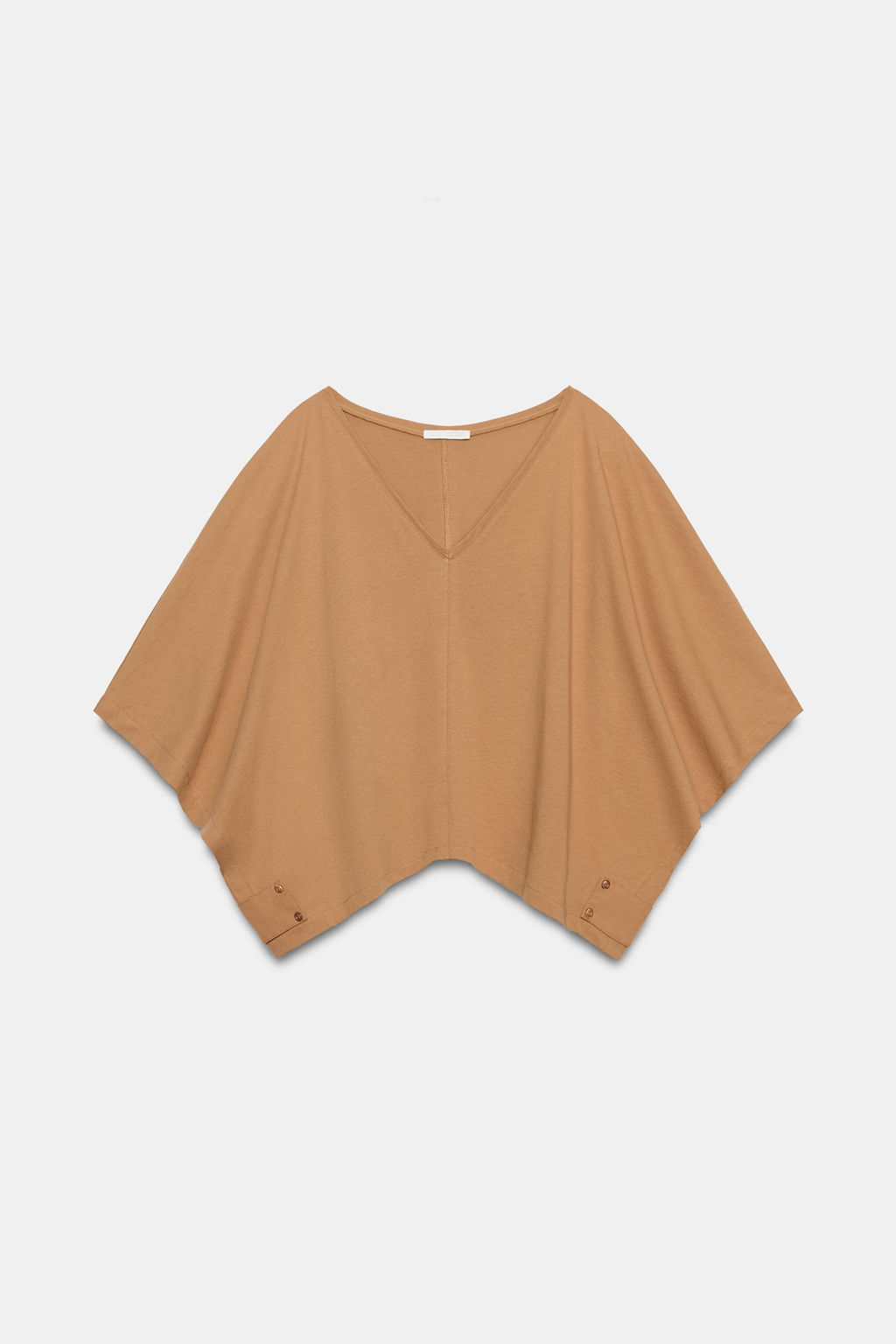 CAMISETA CAPA ALGOD?N / Camel medio - Zara фото 5