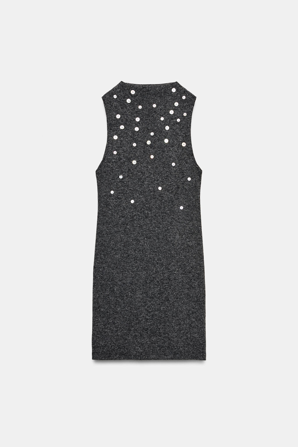 VESTIDO CORTO SOFT BOTONES / Gris antracita - Zara фото 5