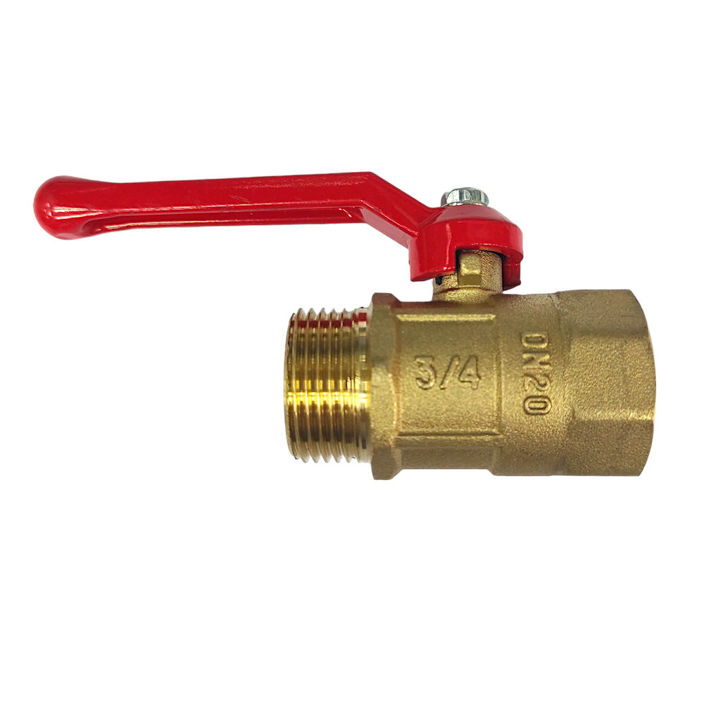 Кран шаровый для воды 3/4" г-ш (латунь), рычаг