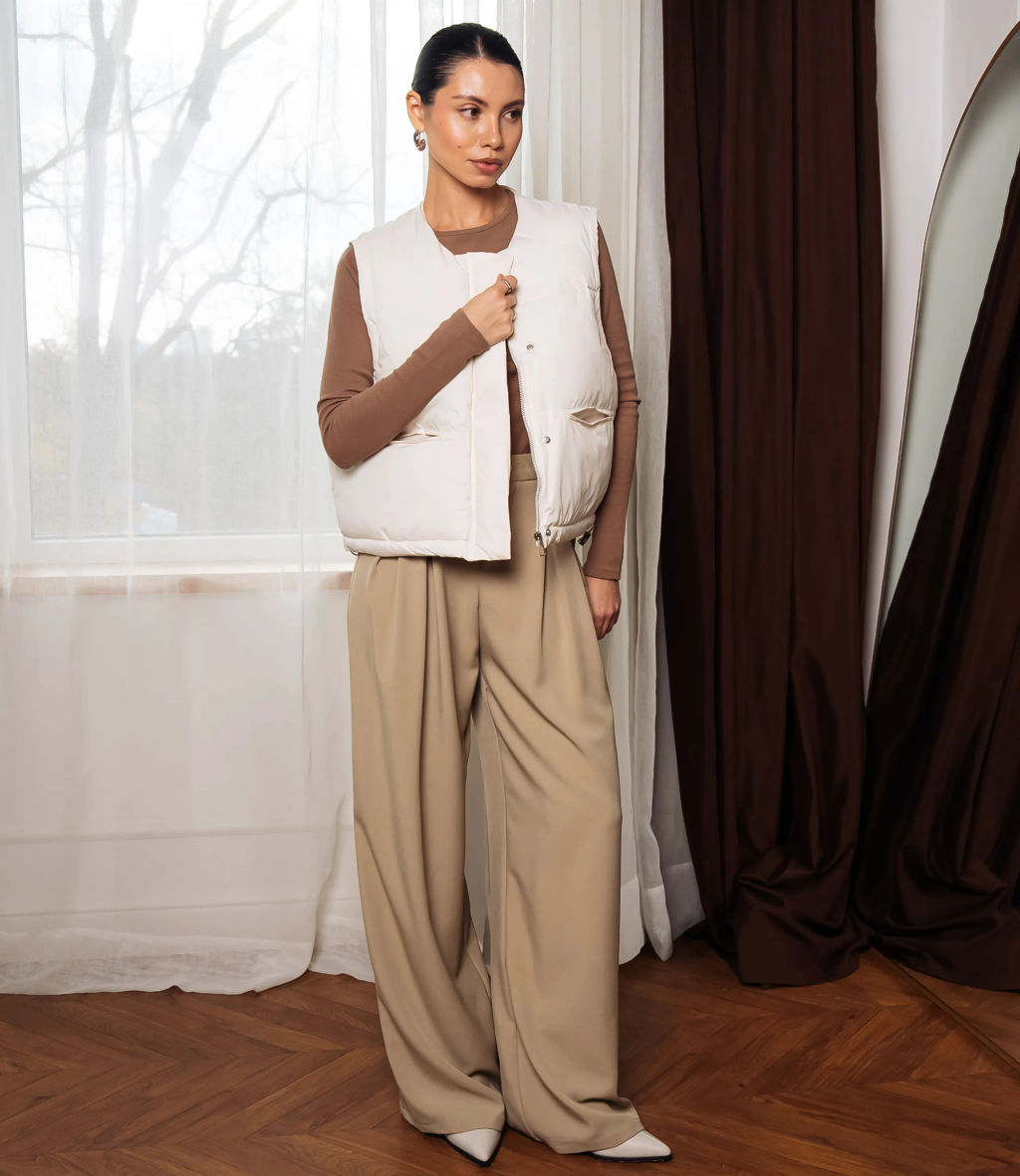 Жилет #КТ8813 (8), молочный - Dommod фото 3