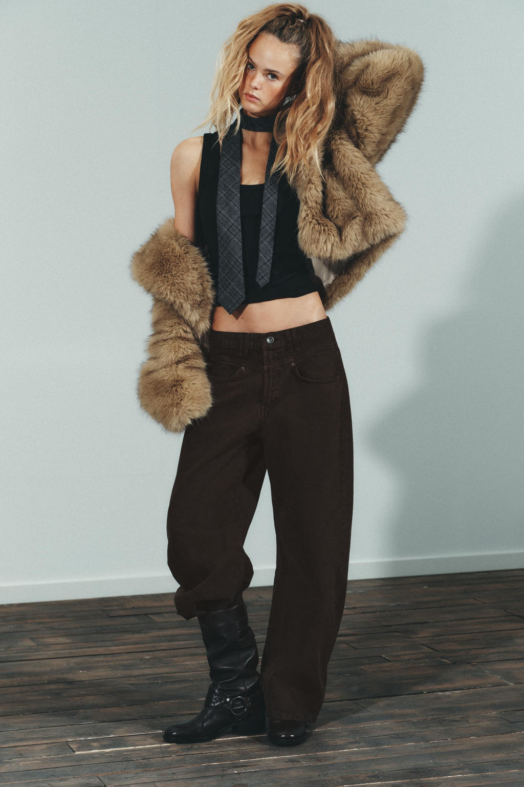 TRF BAGGY BARREL LOW-RISE JEANS - Zara фото 10