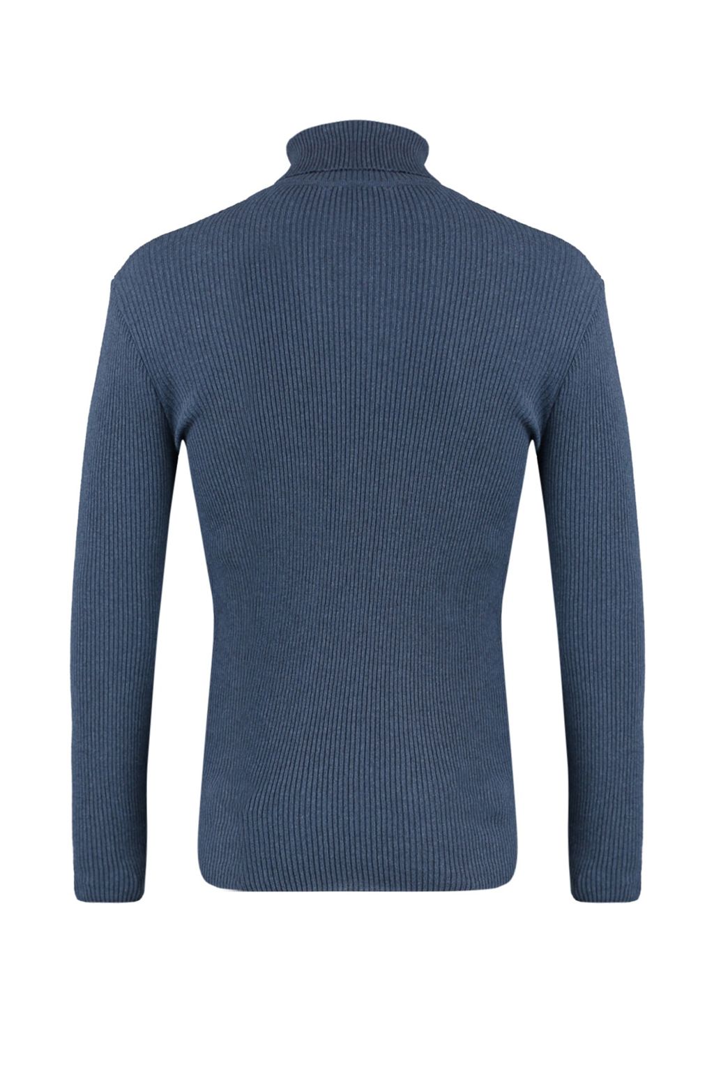TRENDYOL MAN Lacivert Slim Fit Pamuklu Bal?kc? Yaka Fitilli Orgu Kazak TMNAW20MG0031 - Trendyolmilla фото 8