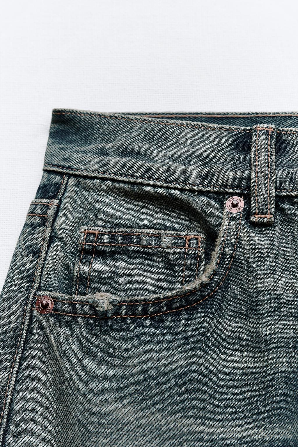 TRF WIDE-LEG HIGH-WAIST JEANS - Zara фото 9