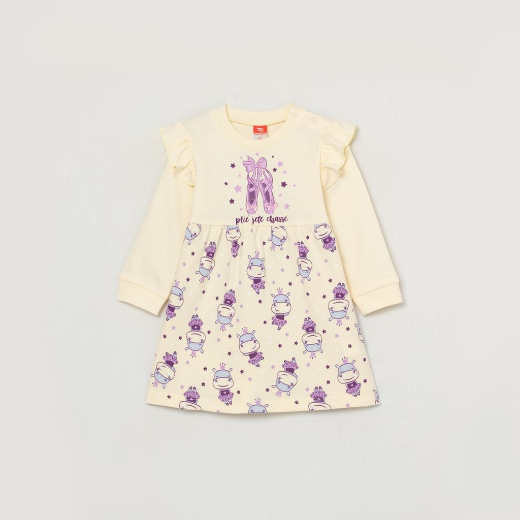CRB wear/CWNG 62804-21-281 Платье для девочки, экрю/Ex.Cherubino фото 2