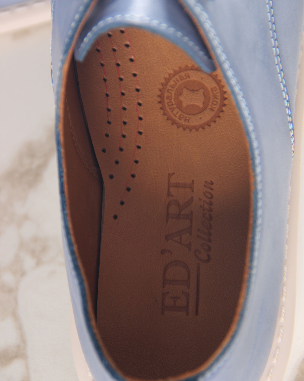 Туфли 181.ОКСЕbe.Вакса джинс+бежевый