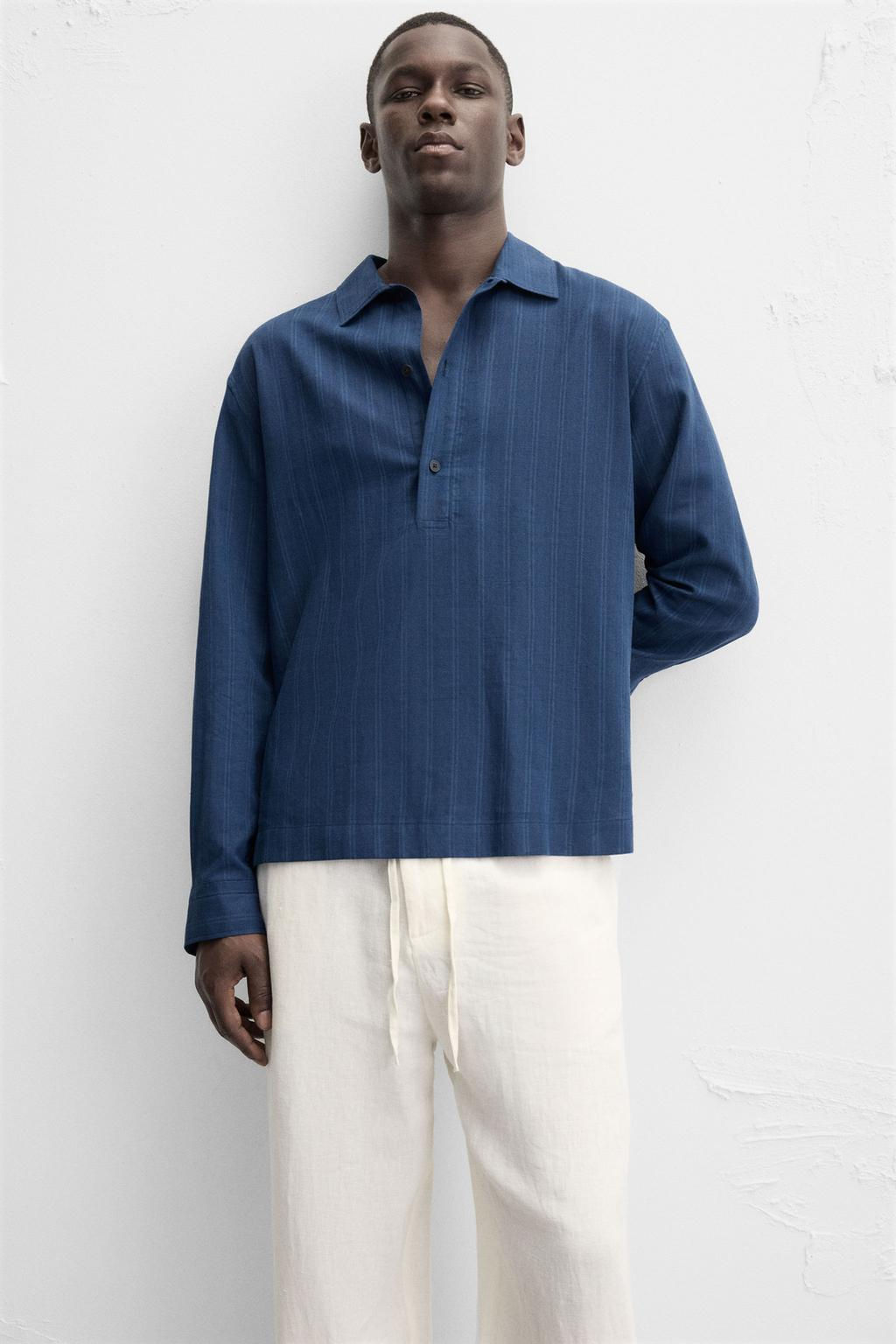 STRIPED POLO SHIRT - Zara фото 6