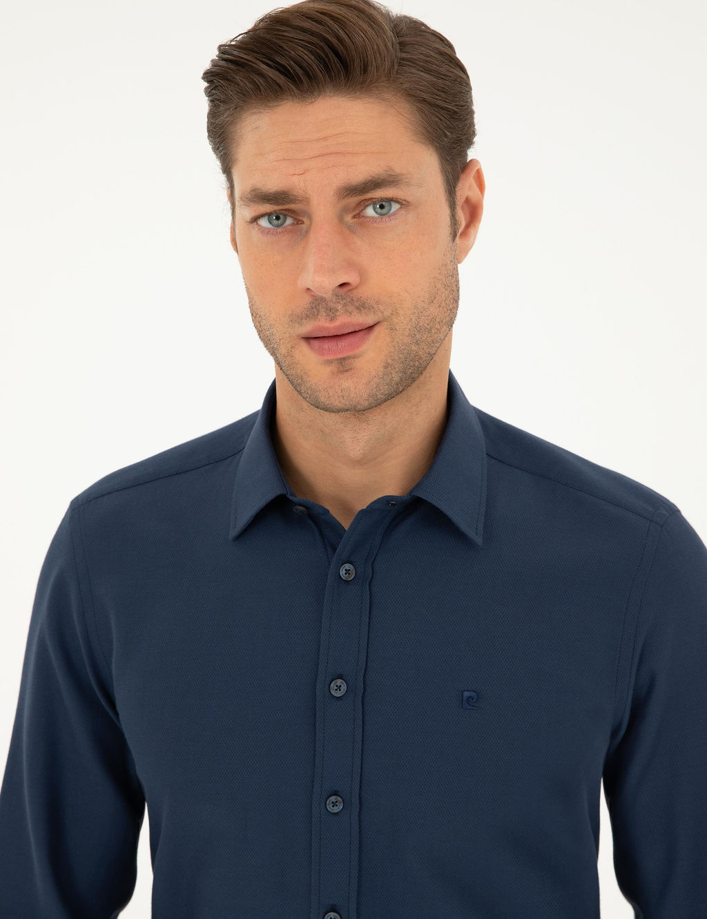 Lacivert Slim Fit Arm_rl_ Uzun Kollu G_mlek