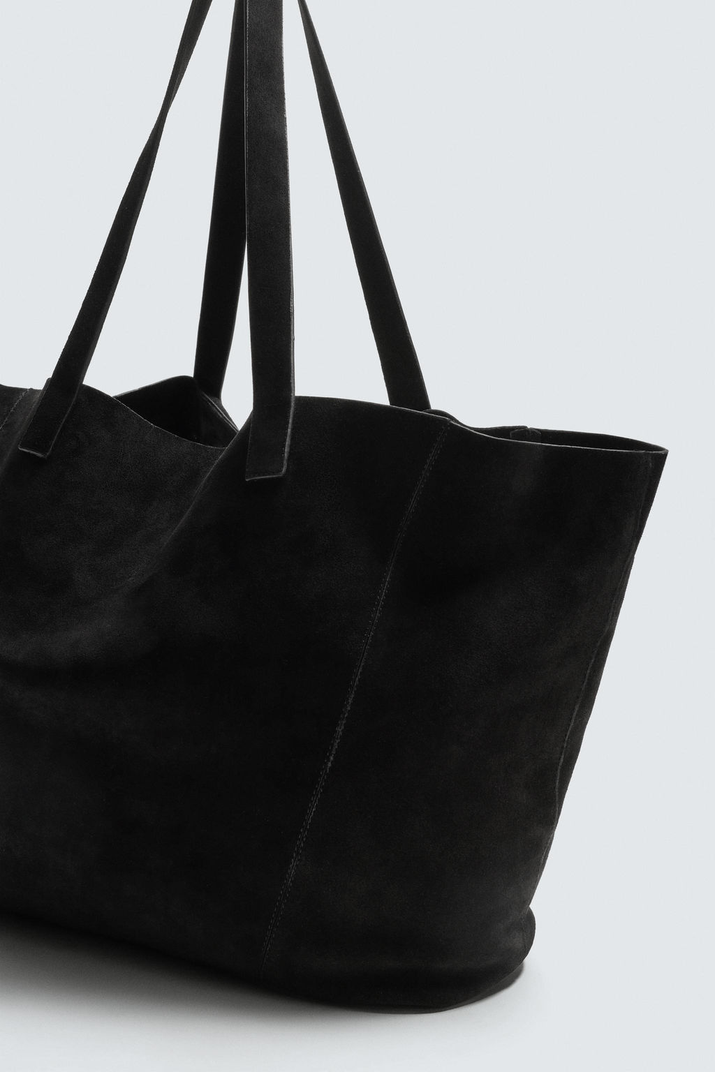 BOLSO SHOPPER PIEL / Negro - Zara фото 6