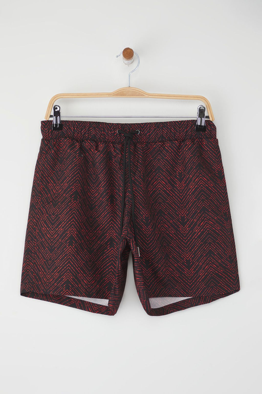 TRENDYOL MAN Siyah-Turuncu Standart Boy Geometrik Mayo Deniz Sortu TMNSS22DS0011 - Trendyolmilla фото 8