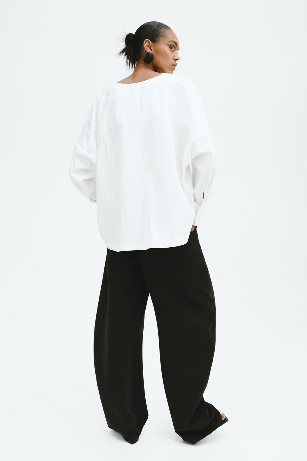 Blusa entallada de algod?n - H&m фото 7