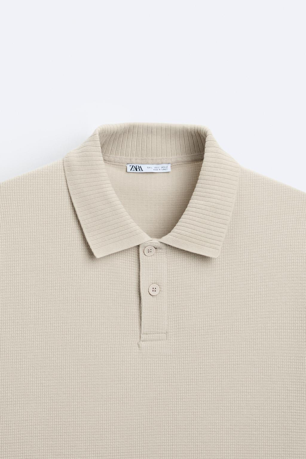 TEXTURED POLO SHIRT - Zara фото 26