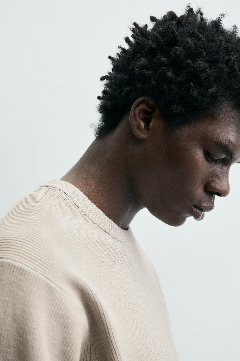 CAMISETA PUNTO PERLADO / Gris perla