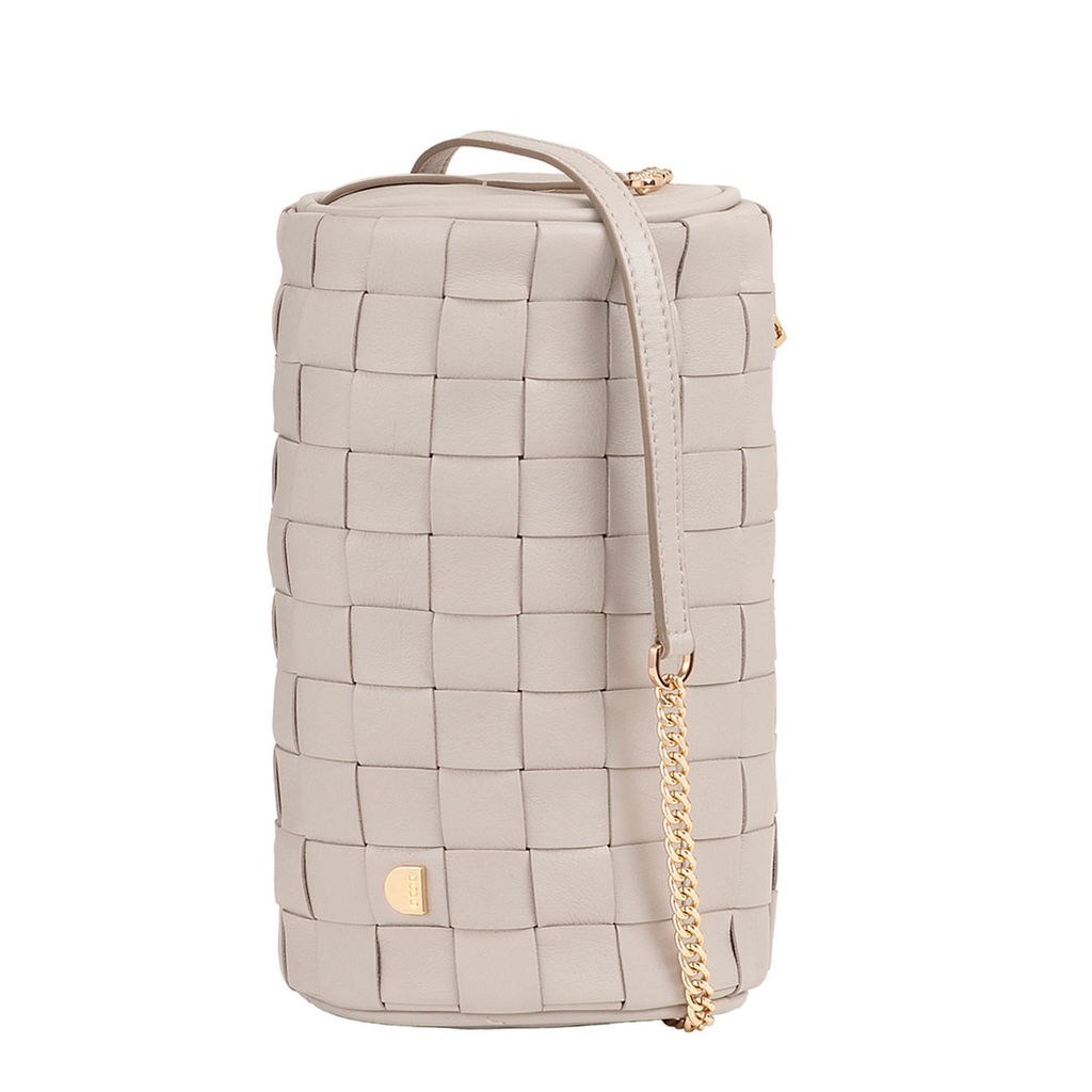 Итальянская кожаная сумка DuDu Bags серии Abigail | жемчужный серый - Dudubags фото 3