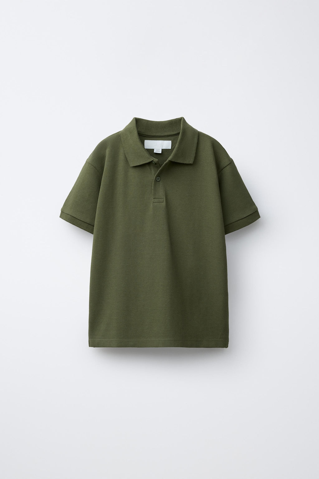 POLO B?SICO PIQU? / Khaki - Zara фото 8
