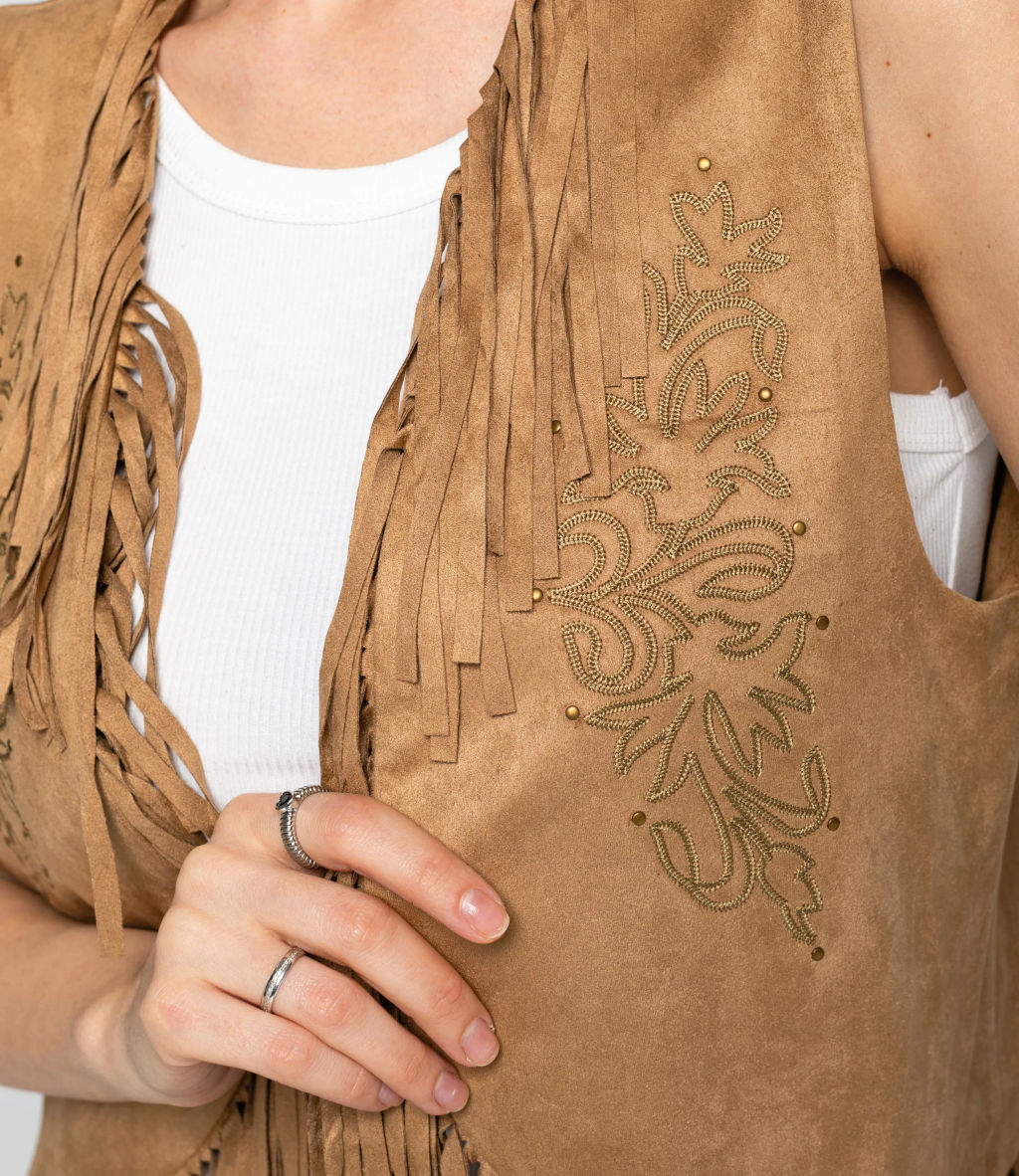 Жилет #КТ9833, бежевый