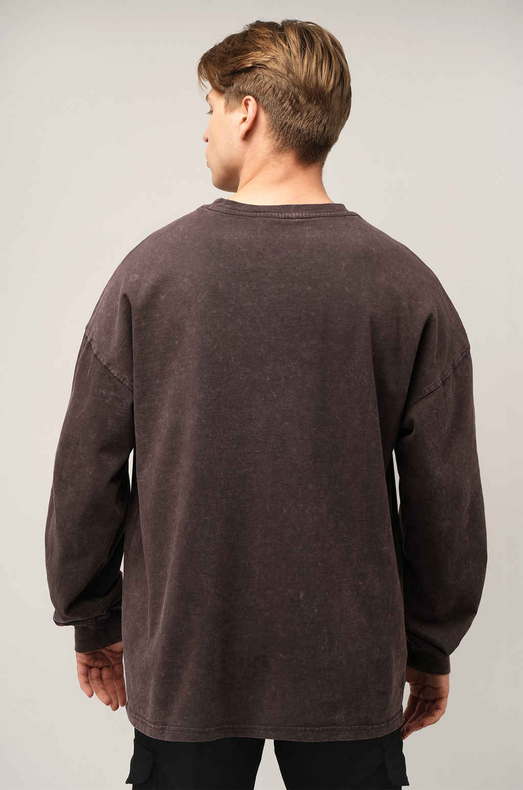 Мужской лонгслив оверсайз Happyfox