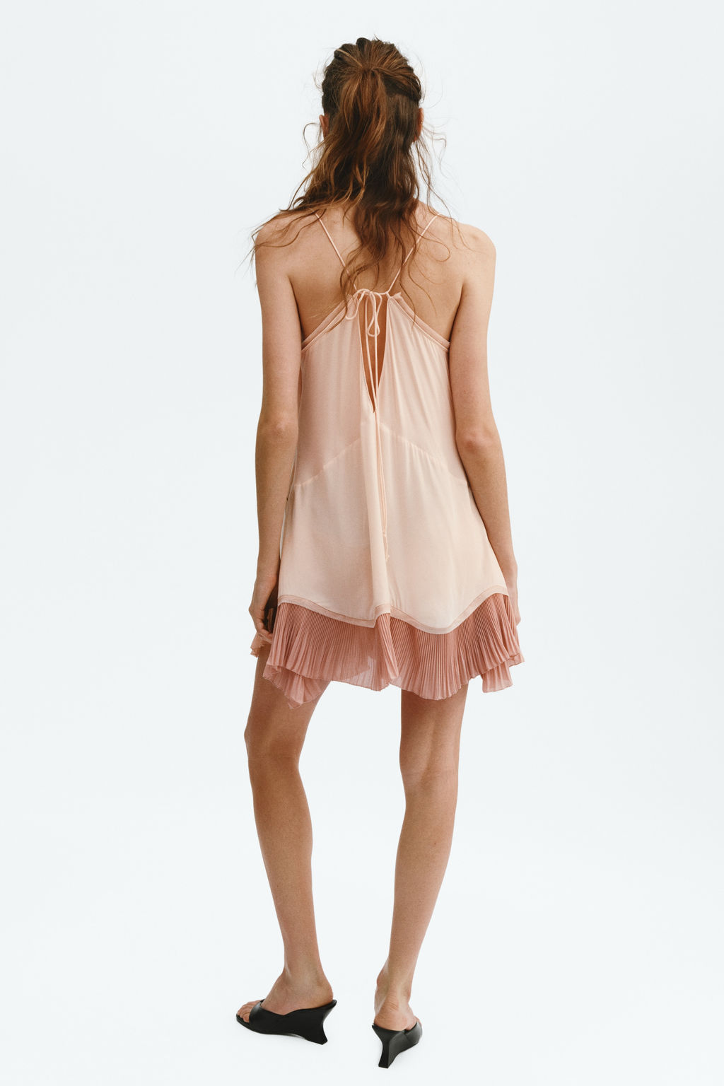 Vestido lencero con ribetes de encaje - H&m фото 6