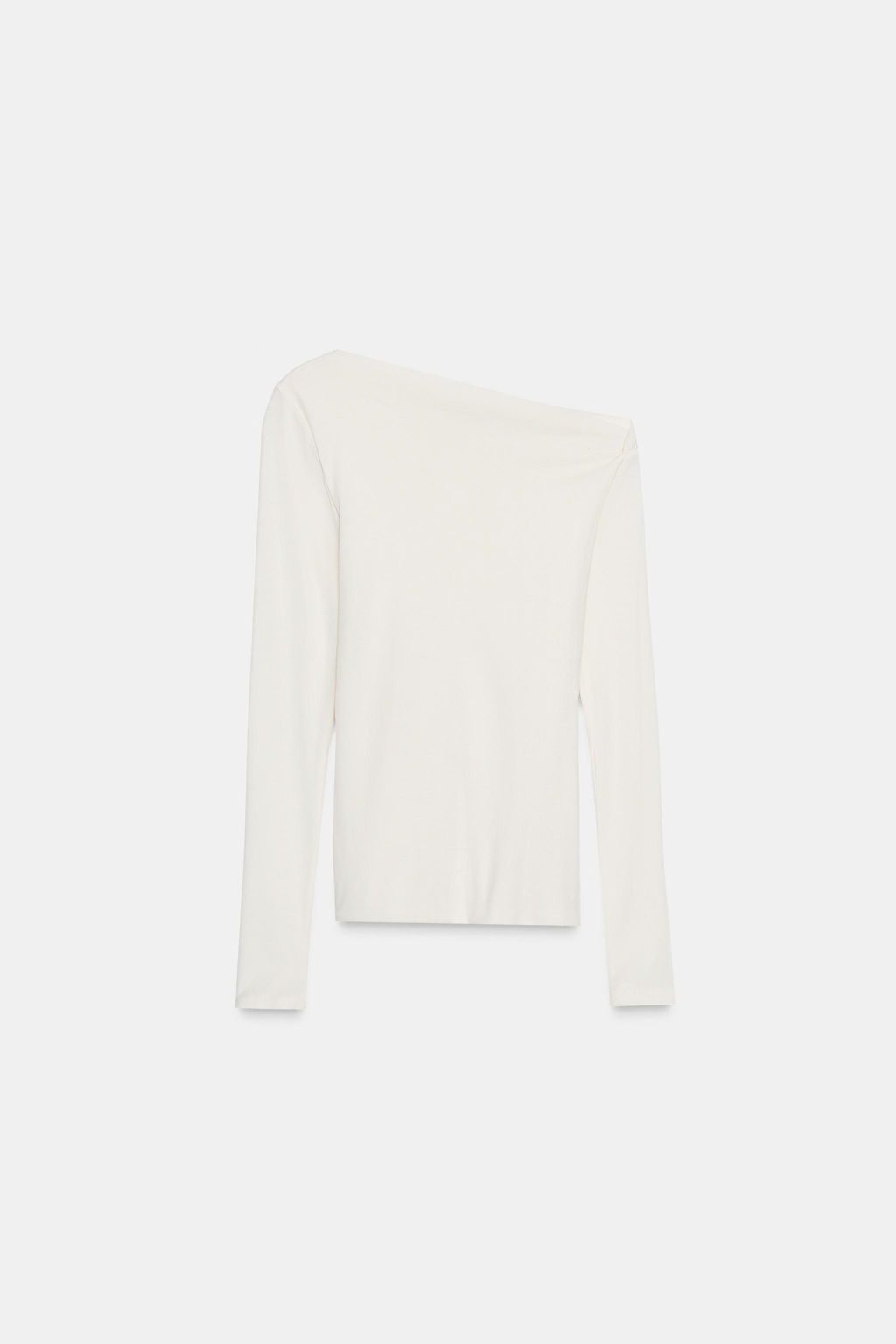 ASYMMETRIC LONG SLEEVE T-SHIRT - Zara фото 8