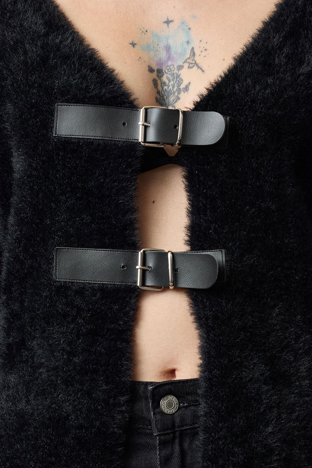 Siyah Kapamal? Tuylu Triko H?rka TWOAW25HI00112