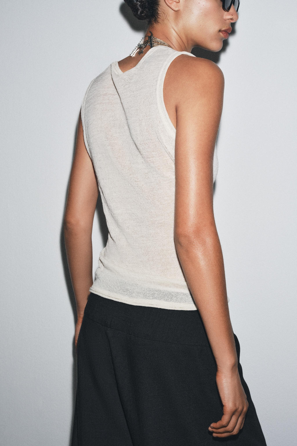 SLEEVELESS WOOL BLEND TOP - Zara фото 5