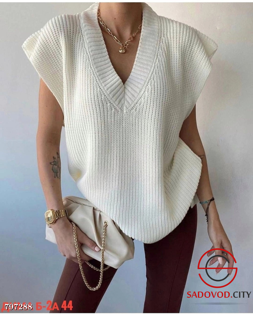 жилет женский удлиненный - Bruno фото 4