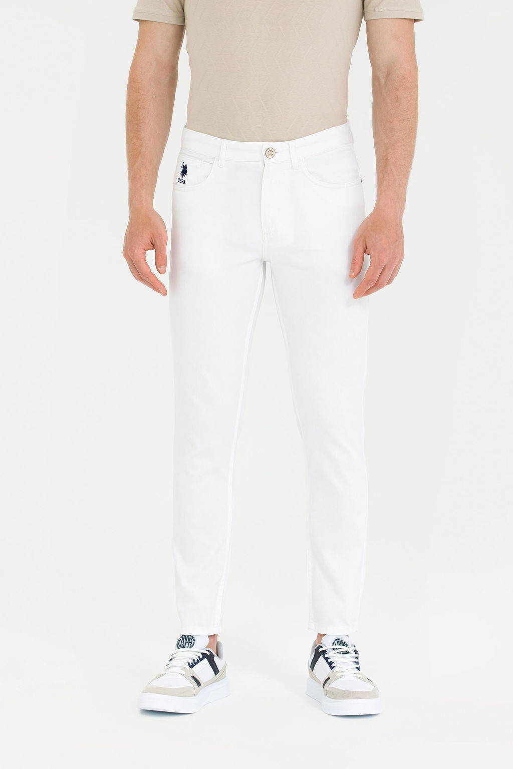 U. S. Polo Assn / Мужские белые брюки из плотной ткани - U.s. polo assn фото 16