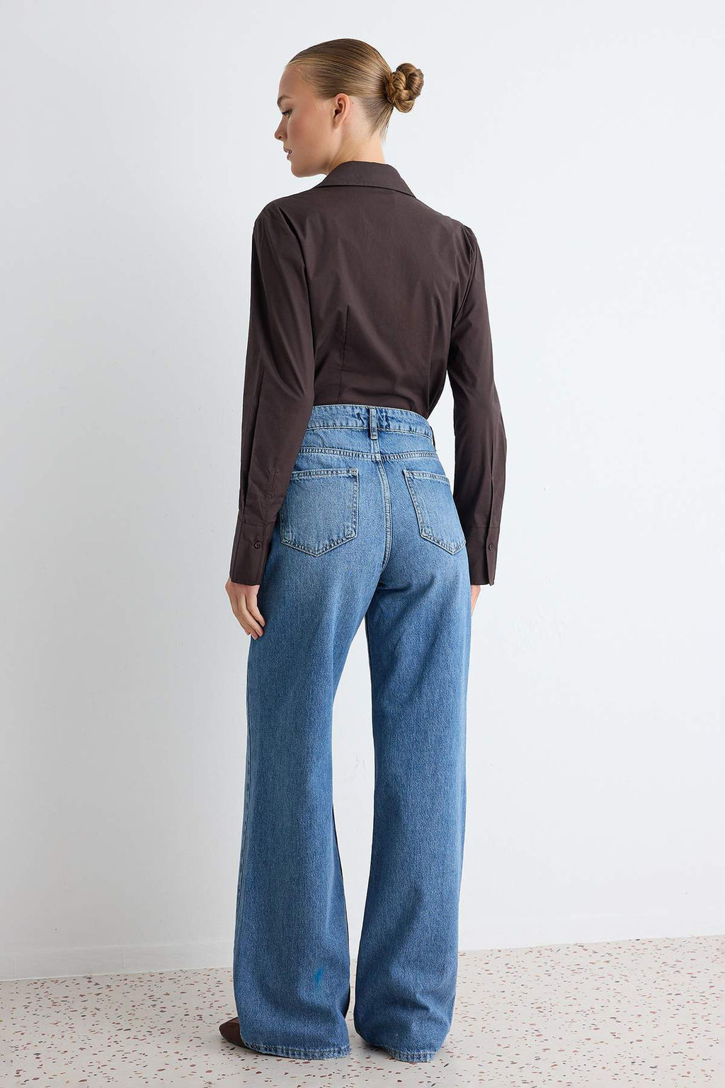 Mavi D_K_ML_ Y_ksek Bel Wide Leg Geni_ Pa_a Jeans TWOAW27JE00098 - Trendyolmilla фото 4