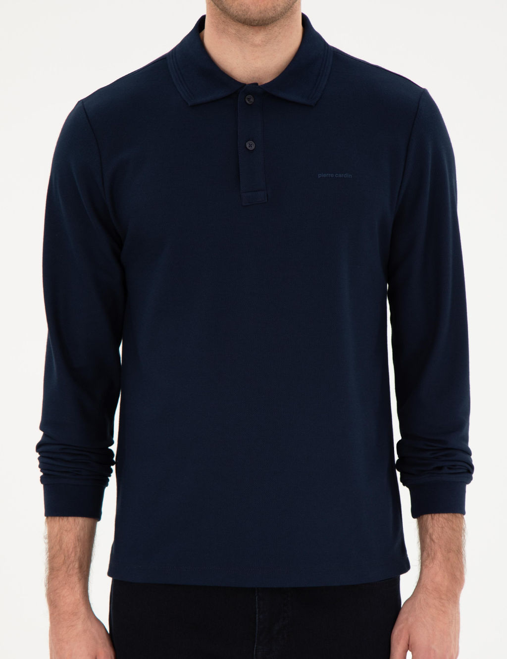 Lacivert Slim Fit K_vr_lmaz Yaka Sweatshirt