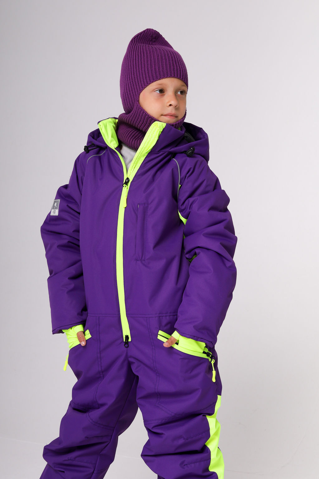 Комбинезон зимний, баклажан - Inzibe фото 7