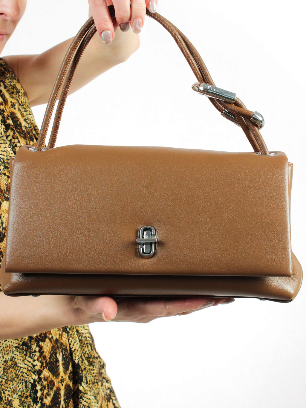 LACCOMA сумка АК7035-рыжий натуральная кожа хлопок