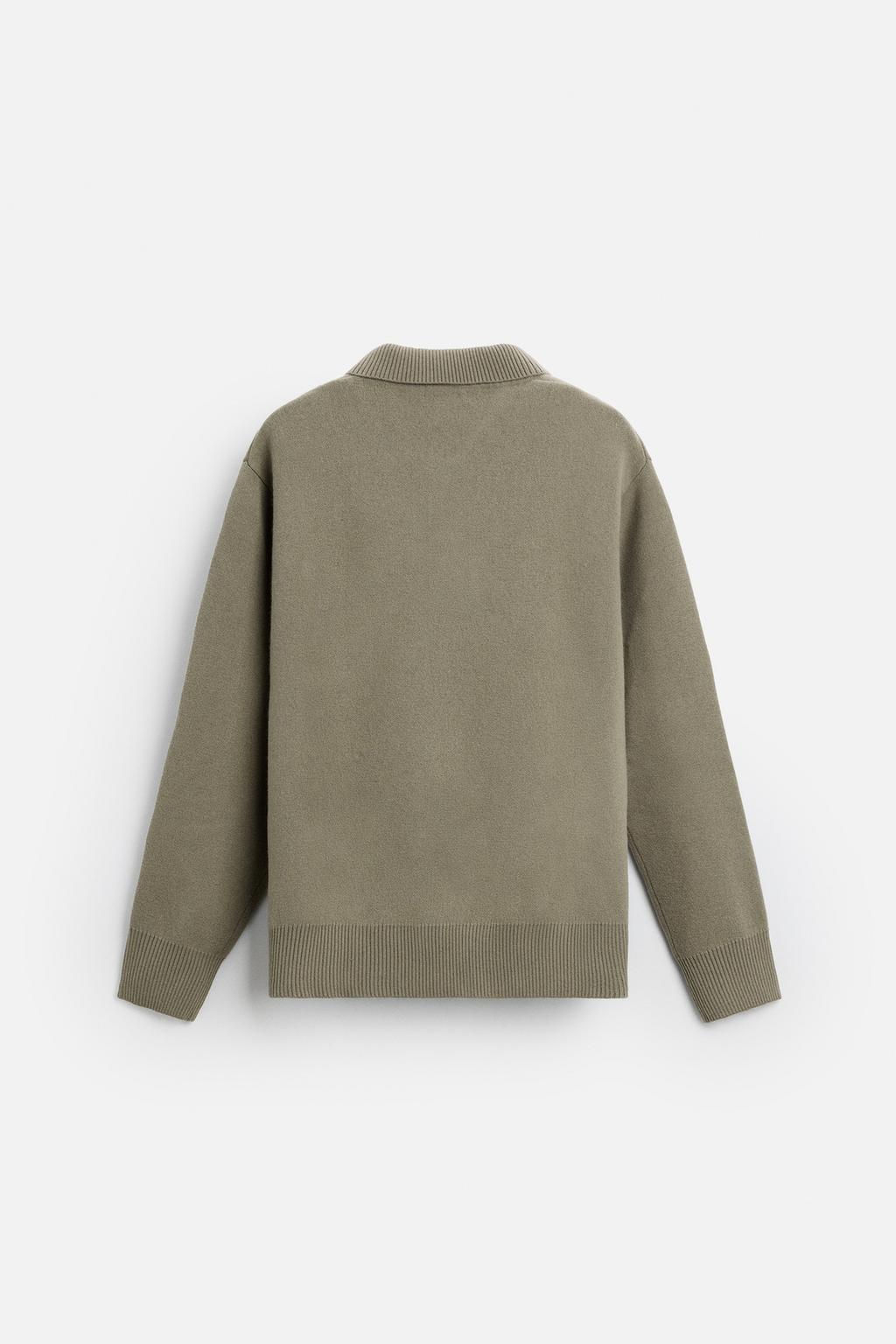 WOOL BLEND KNIT POLO SHIRT - Zara фото 9