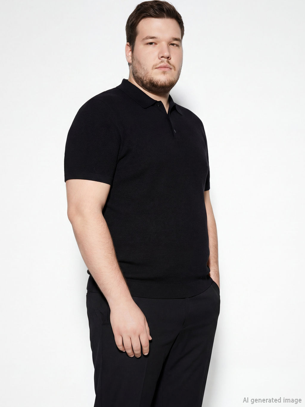 Polo Yaka Erkek Triko Kazak