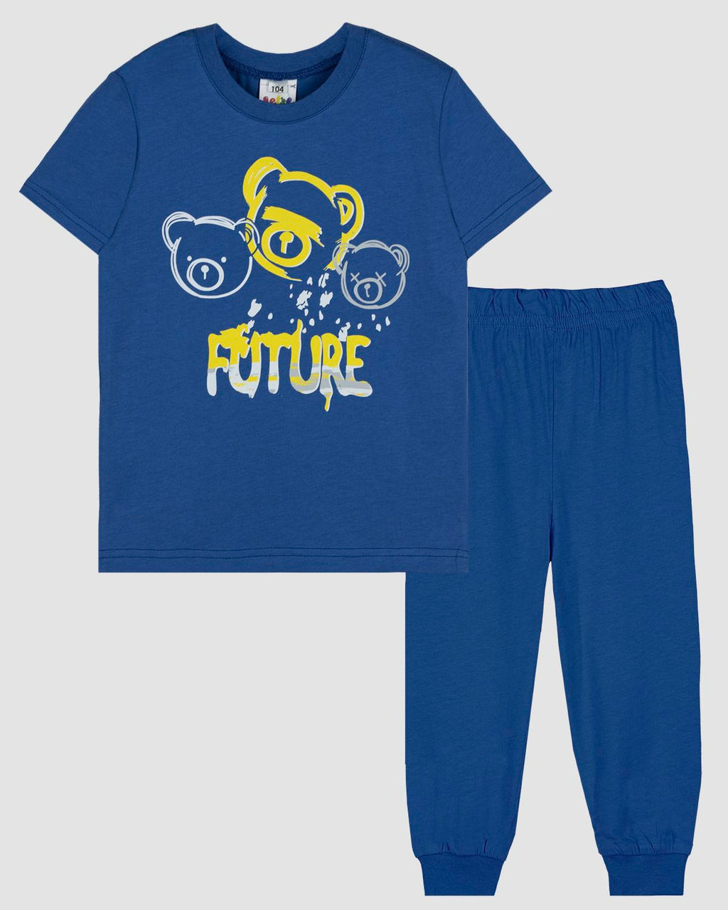 Пижама для мальчика (футболка+брюки) 92247 Индиго* 720 Lets go - Let's go фото 2