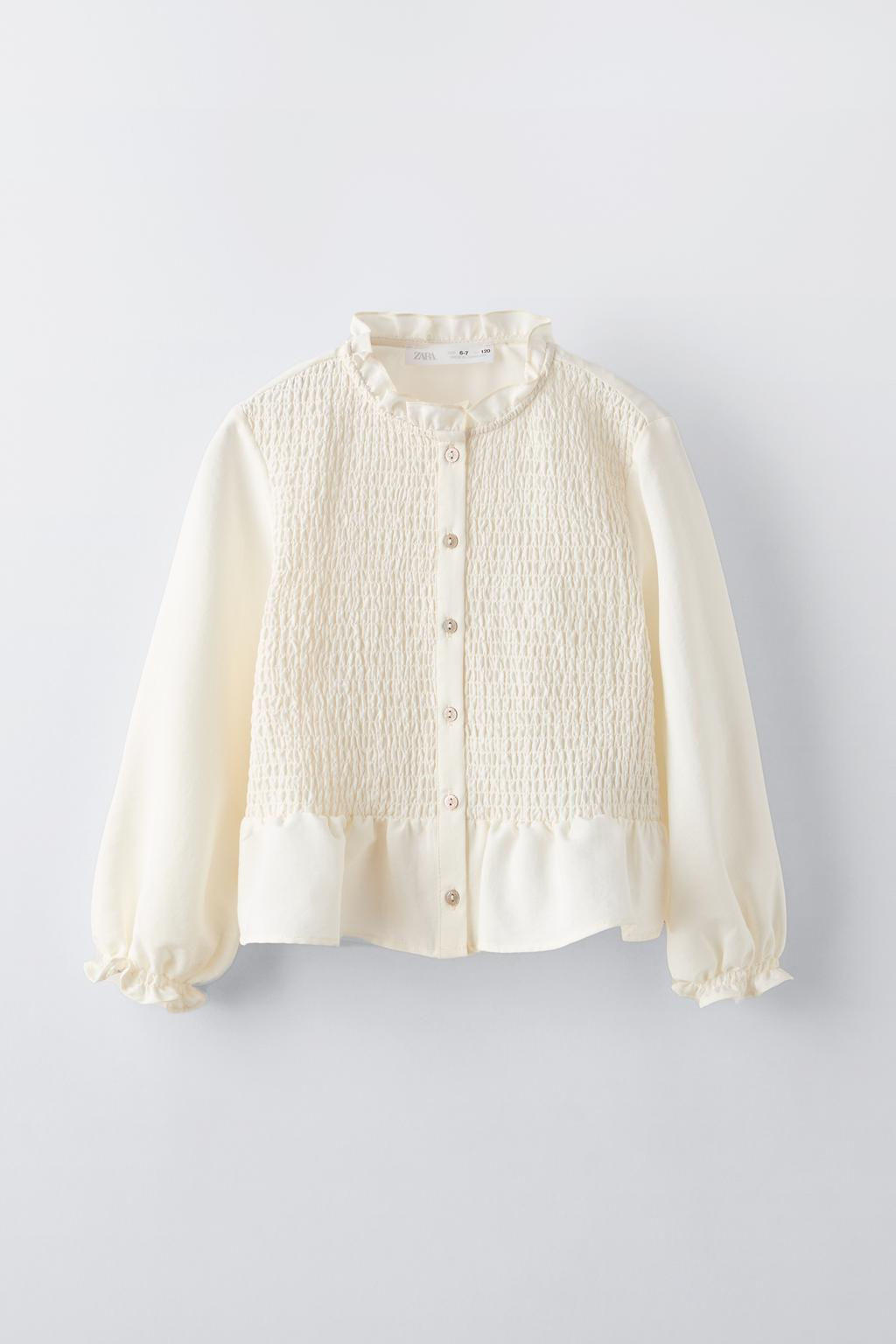 SHIRT WITH STRETCH DETAIL - Zara фото 10