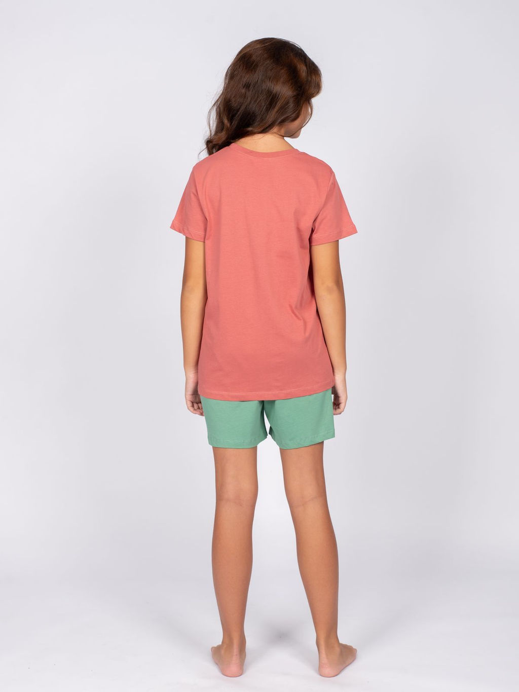 Пижама для девочки (футболка+шорты) 91273 Lets go - Let's go фото 4