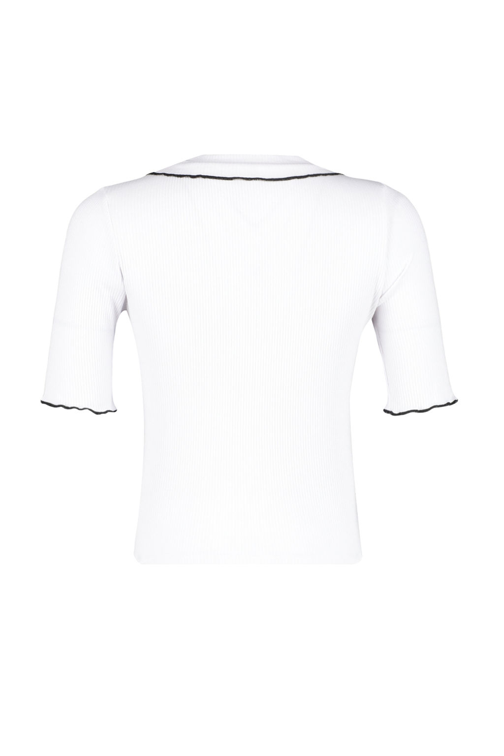 Beyaz Yaka Detayl? Regular/Normal Kal?p Orme Bluz TWOSS24BZ00194