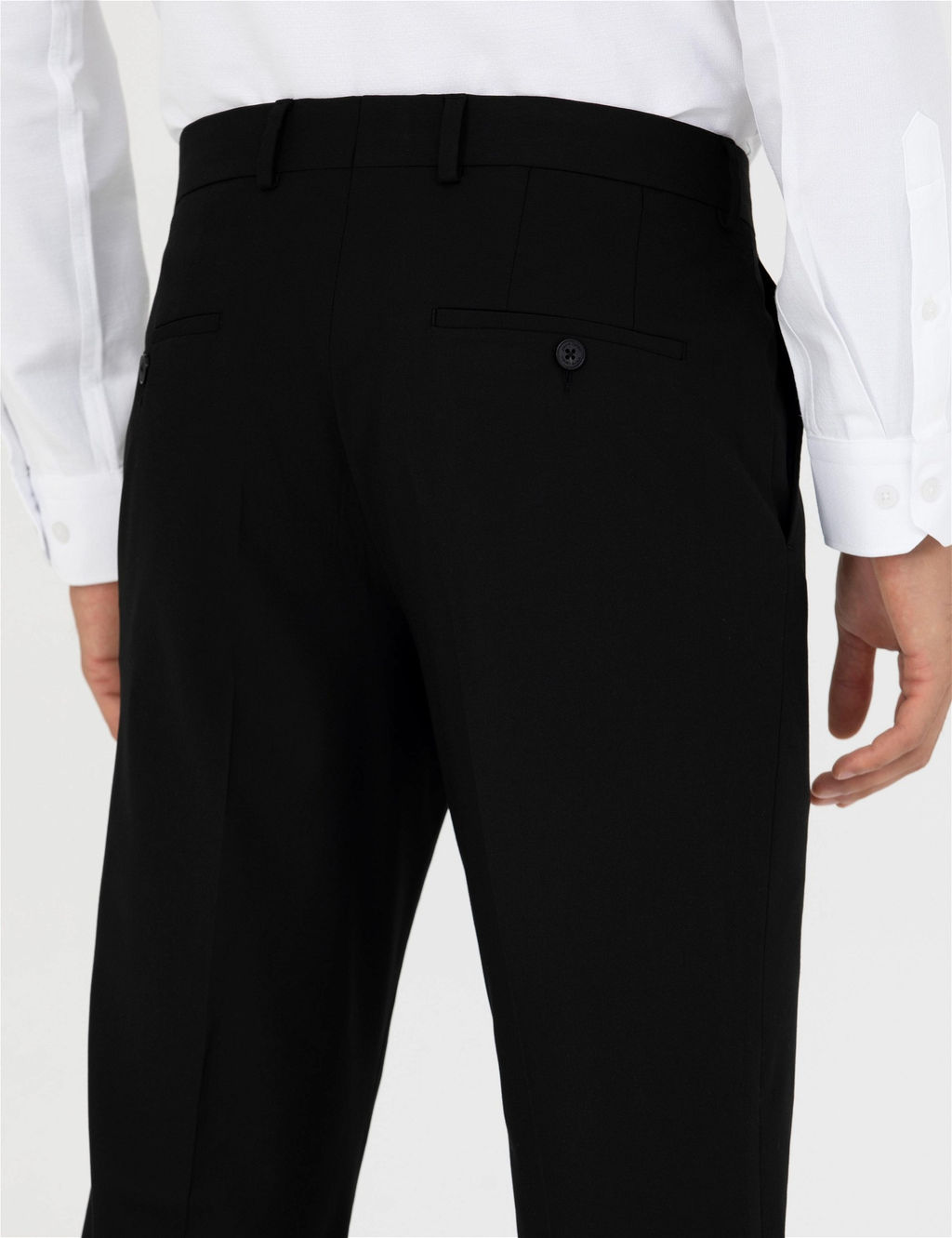 Siyah Slim Fit Kuma_ Pantolon
