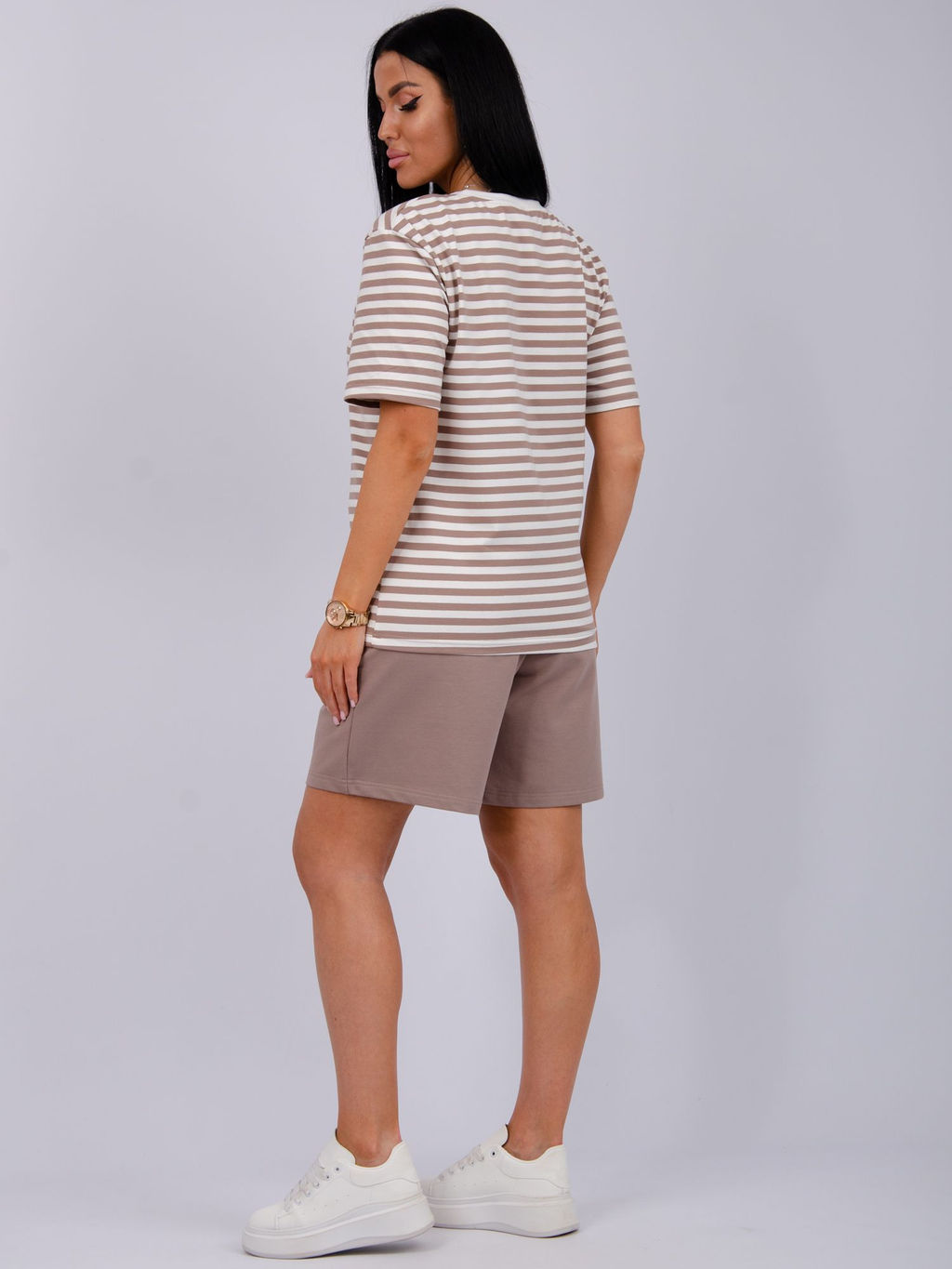 Костюм "Океан" бежевый, трикотаж