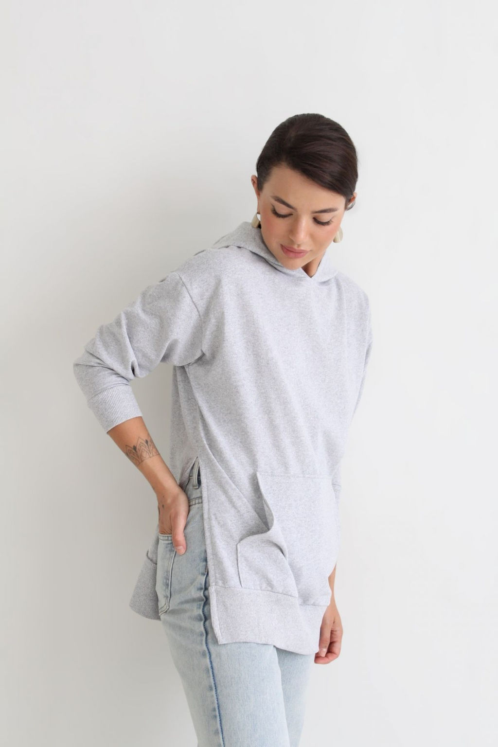 Martichelli Худи серое фото 5