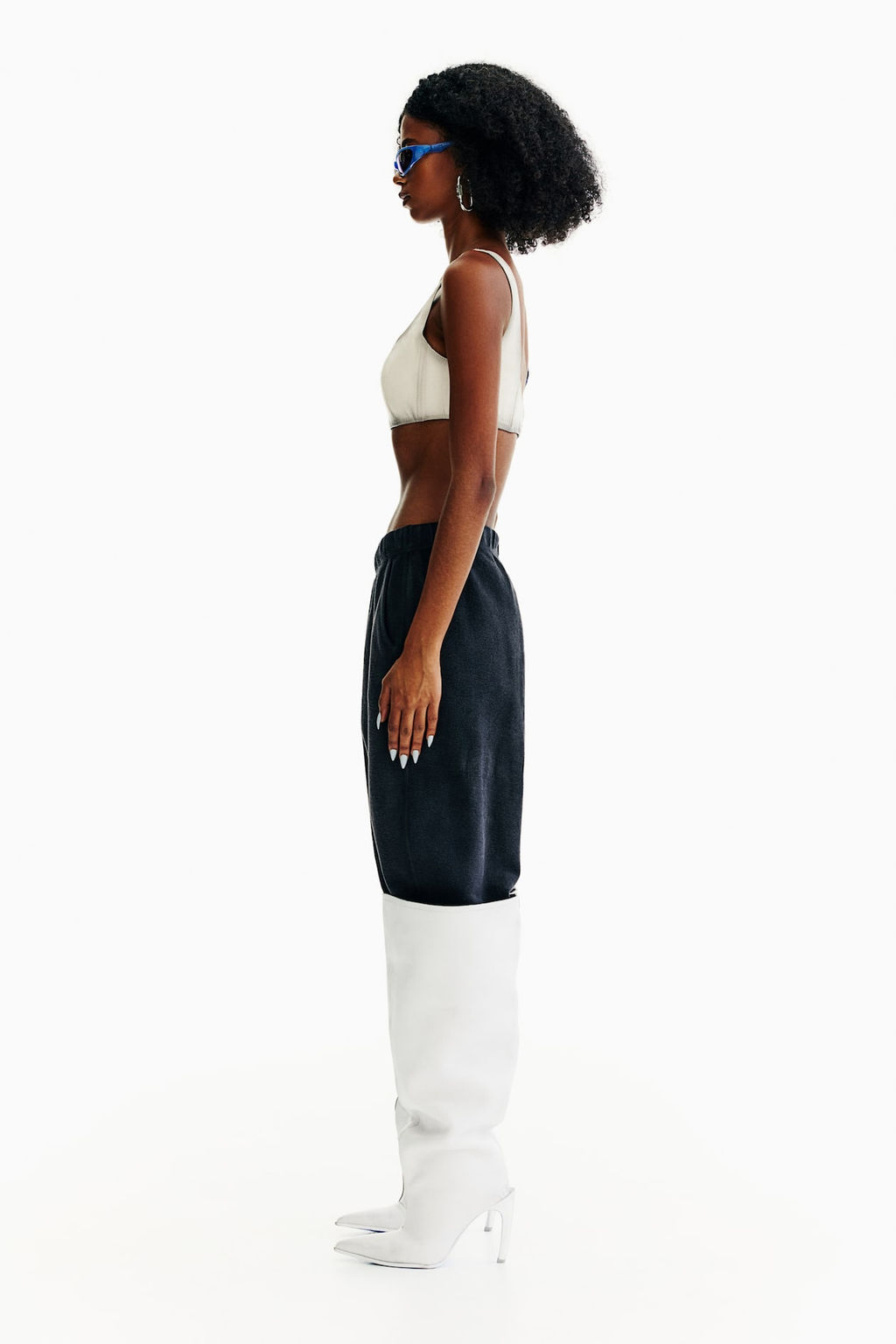 Top bustier cropped de piel - H&m фото 4