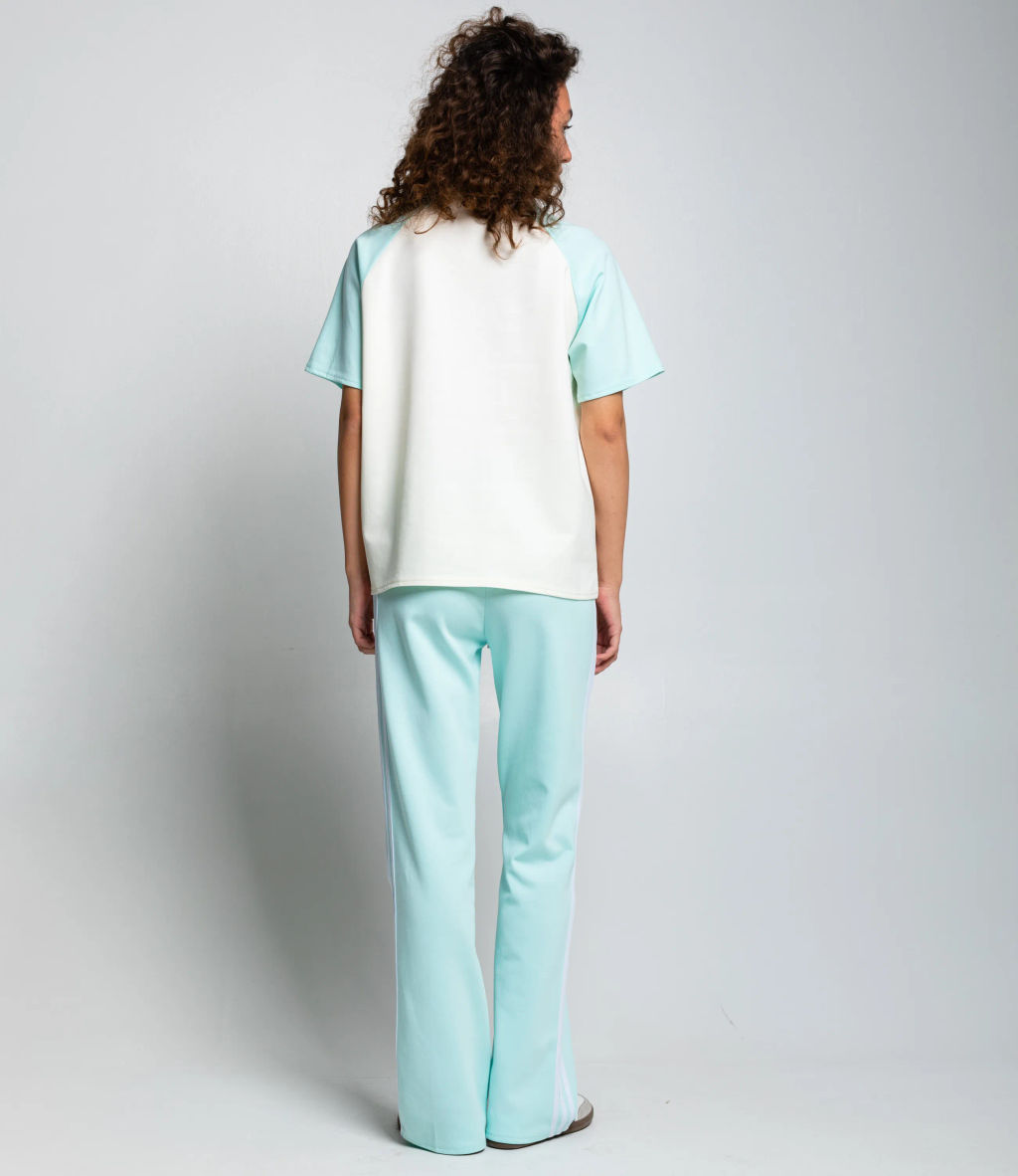 Спортивный костюм #КТ6605 (3), тиффани, кремовый - Dommod фото 4