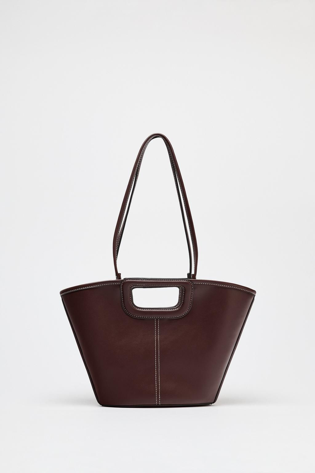 TOPSTITCHED TOTE BAG - Zara фото 2