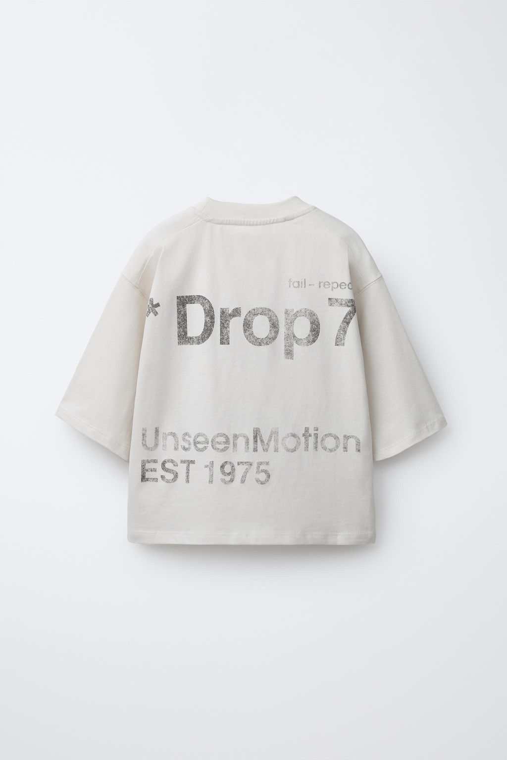 FADED-EFFECT SLOGAN T-SHIRT - Zara фото 7
