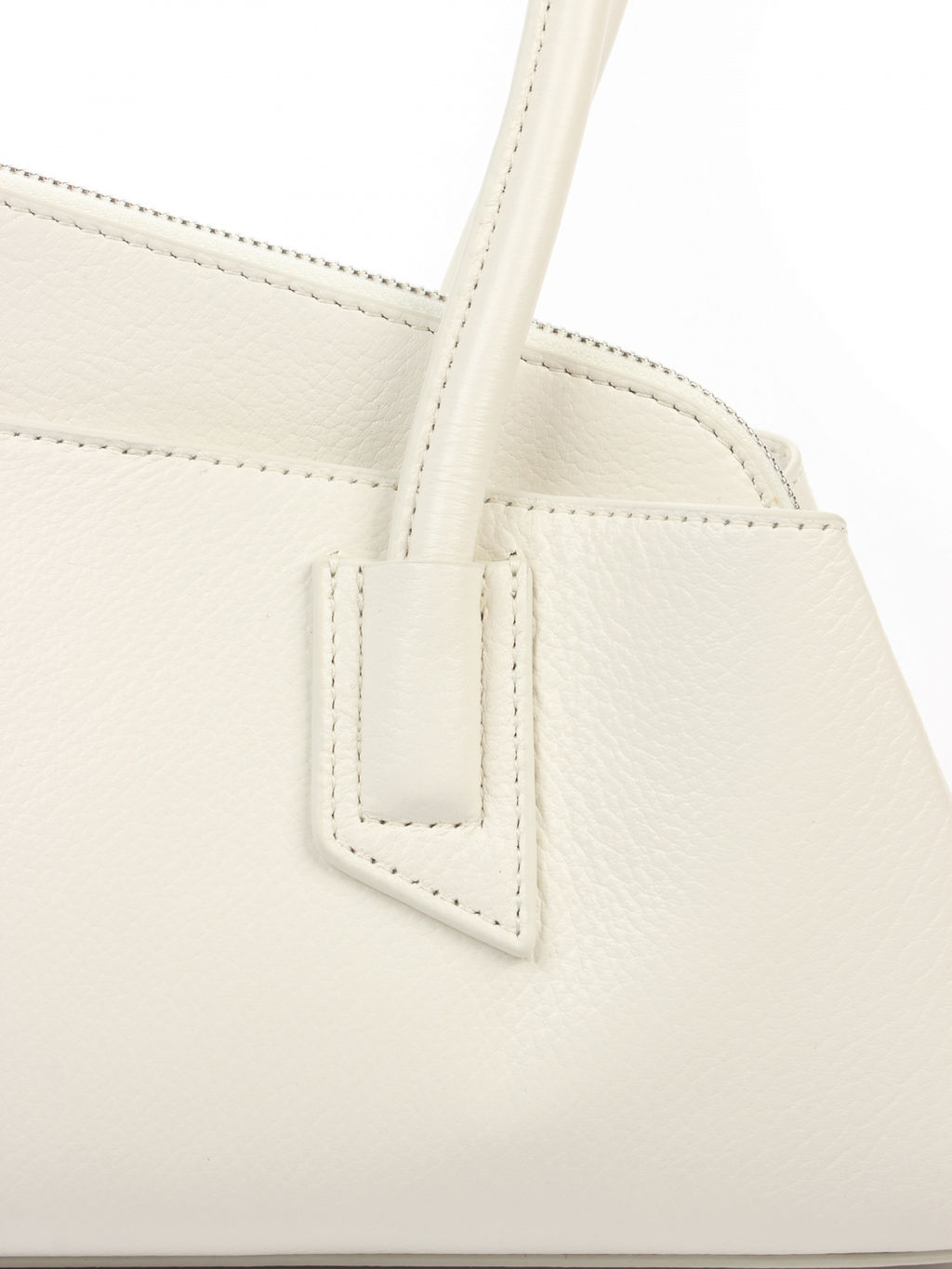 LACCOMA сумка АЛ3003-белый натуральная кожа хлопок  фото 5