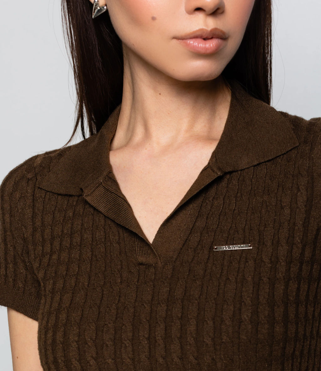 Футболка #КТ933 (3), тёмно-коричневый