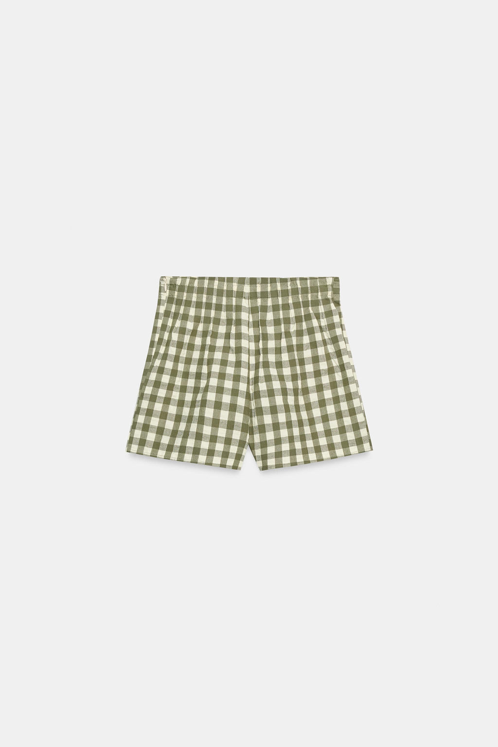 SHORTS CUADRO VICHY / Verde medio - Zara фото 7