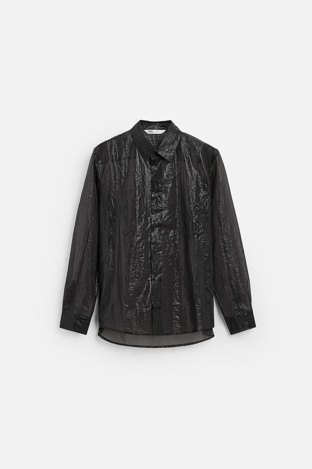 LIMITED EDITION SEMI-SHEER SHIRT - Zara фото 7